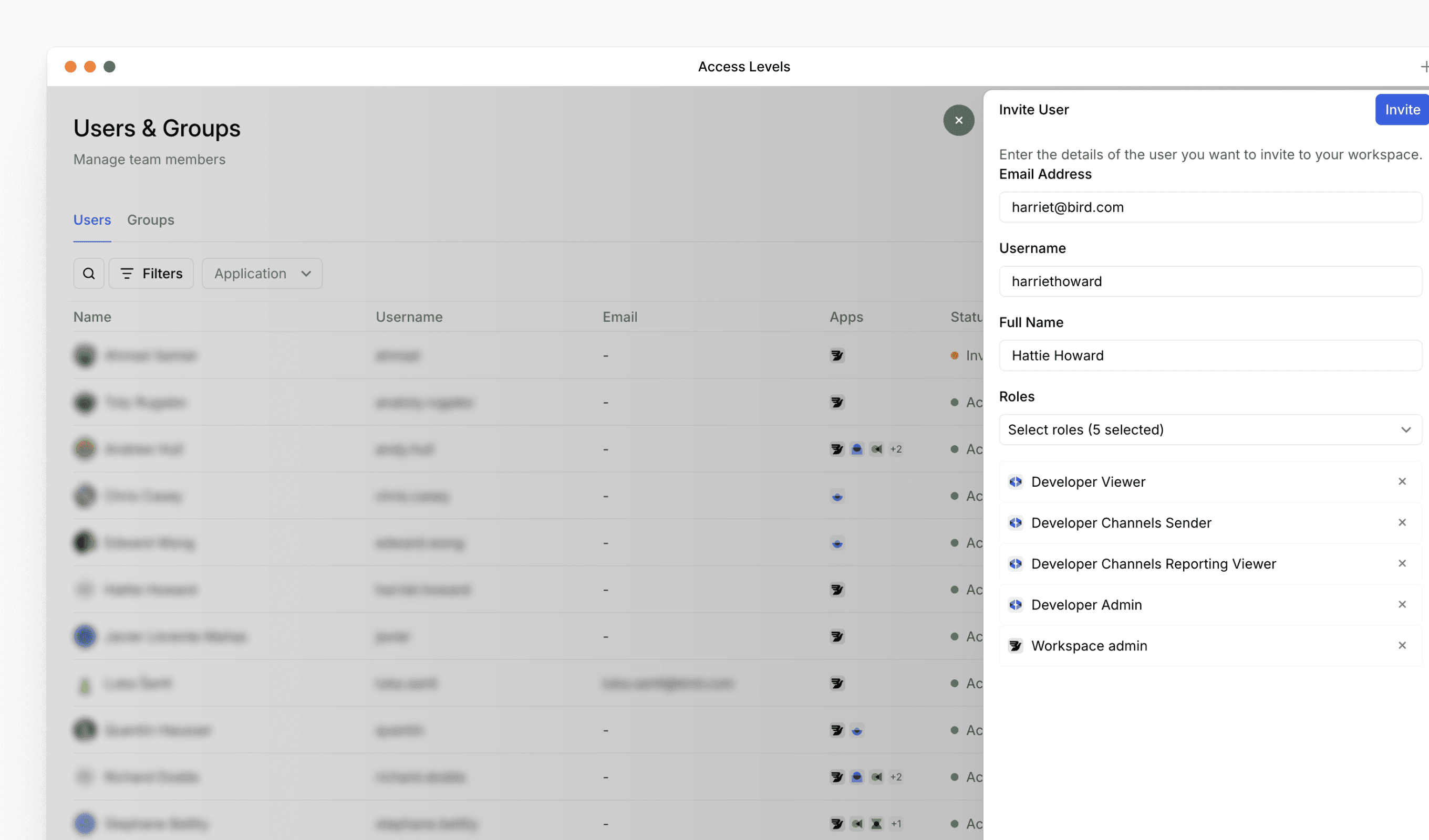 Bird Platform update: Developer app visibility changes